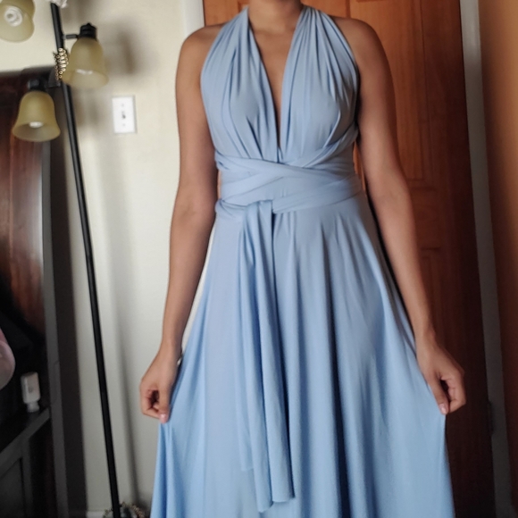 Dresses | Blue Infinity Dress | Poshmark